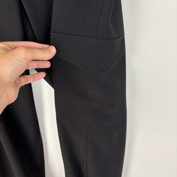 Express Super High Waisted Belted Cargo Pant Black 14 office career utility - Picture 6 of 12